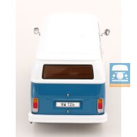 KKScale VW T2b Kombi blau/weiß 1/18 mit Fuchsfelgen