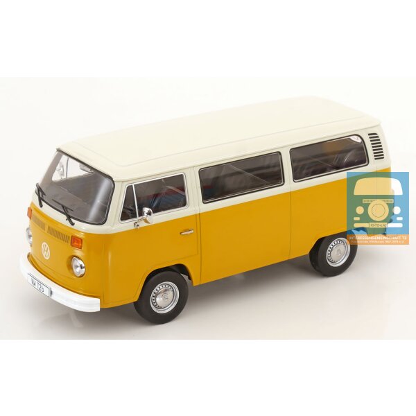 KKScale VW T2bKombi gelb/weiß 1/18