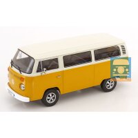 KKScale VW T2bKombi gelb/weiß 1/18 mit Fuchsfelgen