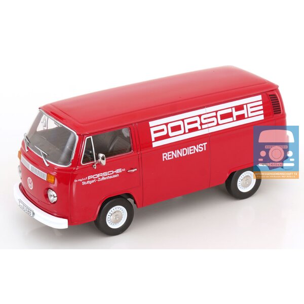 KKScale VW T2bKasten "Porsche Renndienst" 1/18