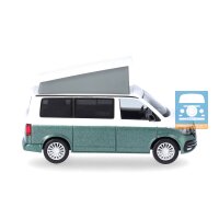 Herpa Volkswagen (VW) T6.1 California, Candy Weiß / Bay Leaf Green metallic