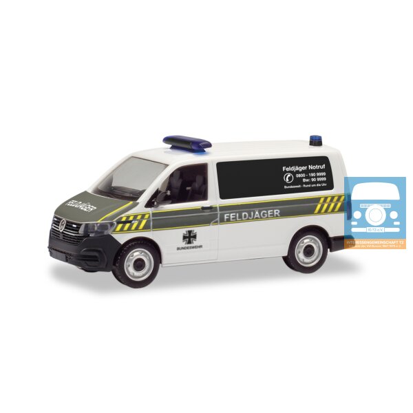 Herpa Volkswagen (VW) T6.1 Bus "Feldjäger", weiß