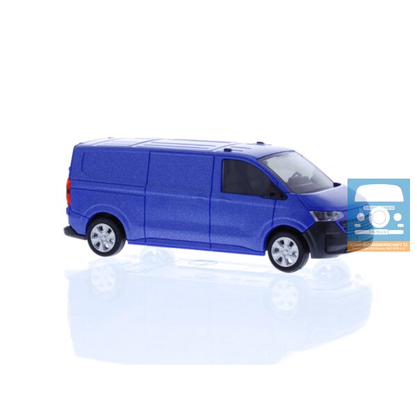 Rietze VW e-Transporter T7 Kasten langer Radstand mid night black metallic 1:87