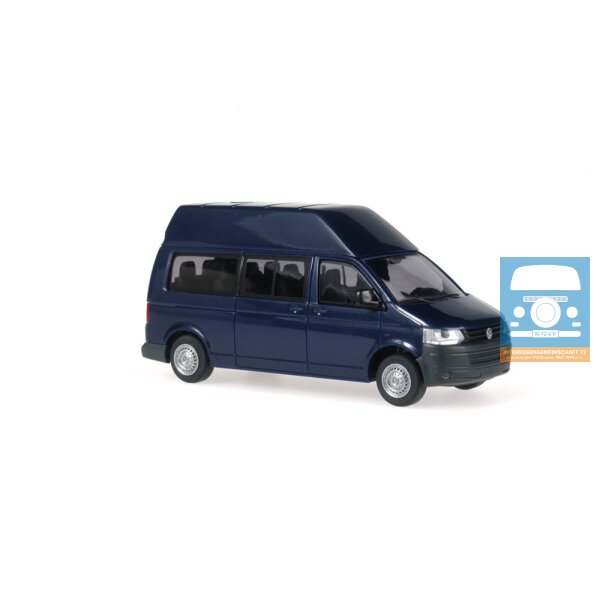 Rietze VW T5 ´10 HD Bus LR blau 1:87