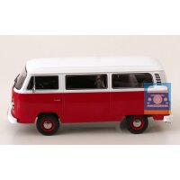 KKScale VW T2b Kombi rot/weiß 1/18