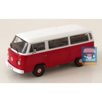 KKScale VW T2b Kombi rot/weiß 1/18