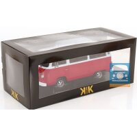 KKScale VW T2b Kombi rood/wit met Fuchs-velgen 1/18