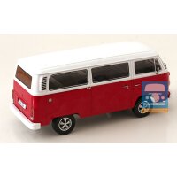 KKScale VW T2b Kombi rot/weiß mit Fuchsfelgen 1/18