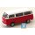 KKScale VW T2b Kombi rood/wit met Fuchs-velgen 1/18