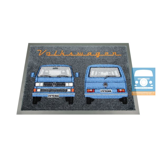 VW T3 Bus Fussmatte Front/Heck blau