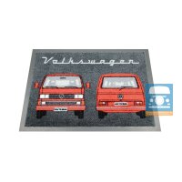 VW T3 Bus Fussmatte Front/Heck rot