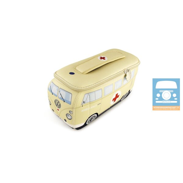VW T1 KTW 3D Neopren-Mäppchen beige