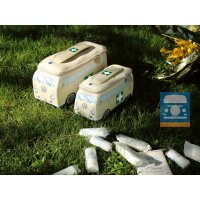 VW T1 KTW 3D Neopren-Mäppchen beige