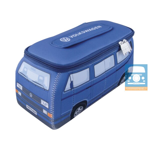 VW T3 Bus 3D Neopren-Universaltasche blau