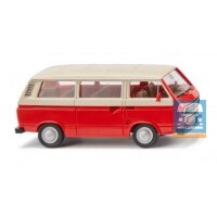 Wiking 029202 VW T3 Bus - rot/hellelfenbein