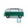 Solido 1/18 1962 Volkswagen Samba, grün/weiß