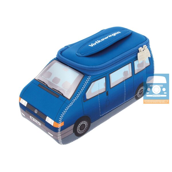 VW T4 Bulli Bus 3D Neopren Universaltasche blau