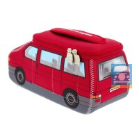 VW T4 Bulli Bus 3D Neopren Universaltasche rot