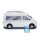 VW T5 Bulli Bus 3D Neopren Universaltasche groß weiß
