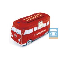 VW T1 Bulli Bus 3D Neopren Mäppchen - Klein "Feuerwehr"