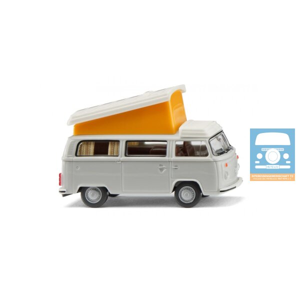 Wiking 031808 VW T2b Campingbus - lichtgrau